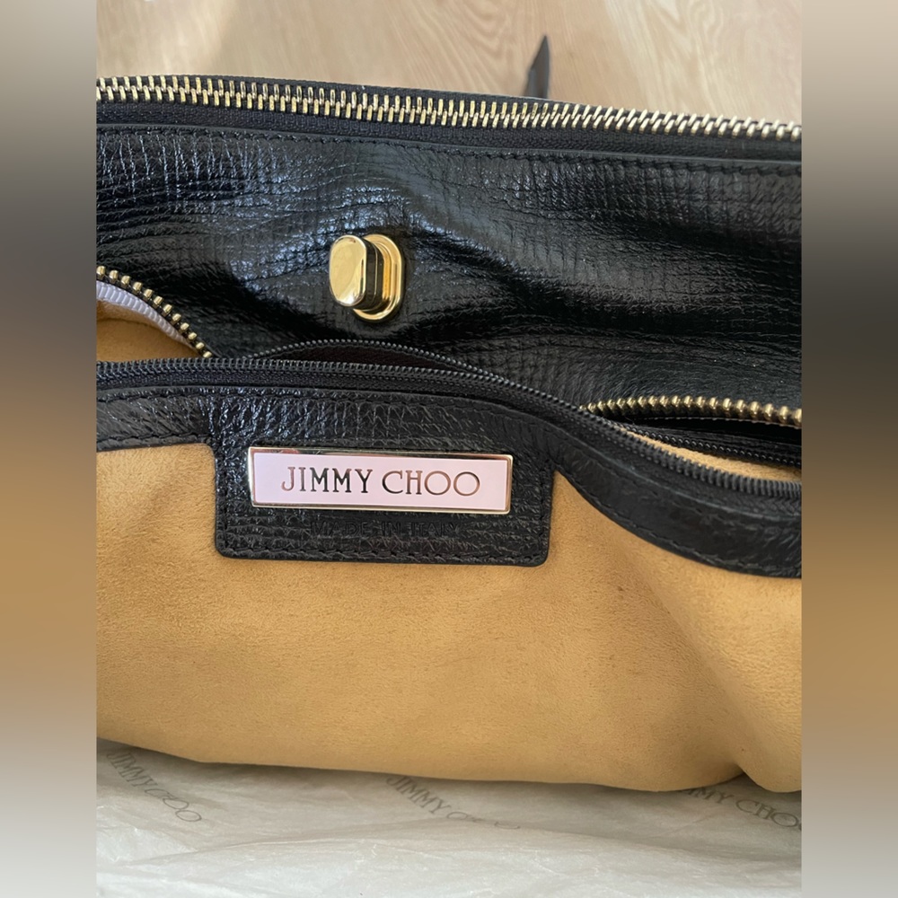 Jimmy Choo Leather Blythe Handle Bag - Picture 5 of 9